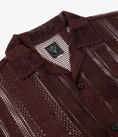 Women's Cabana Shirt -Dk. Purple - Poly Lace Jq.