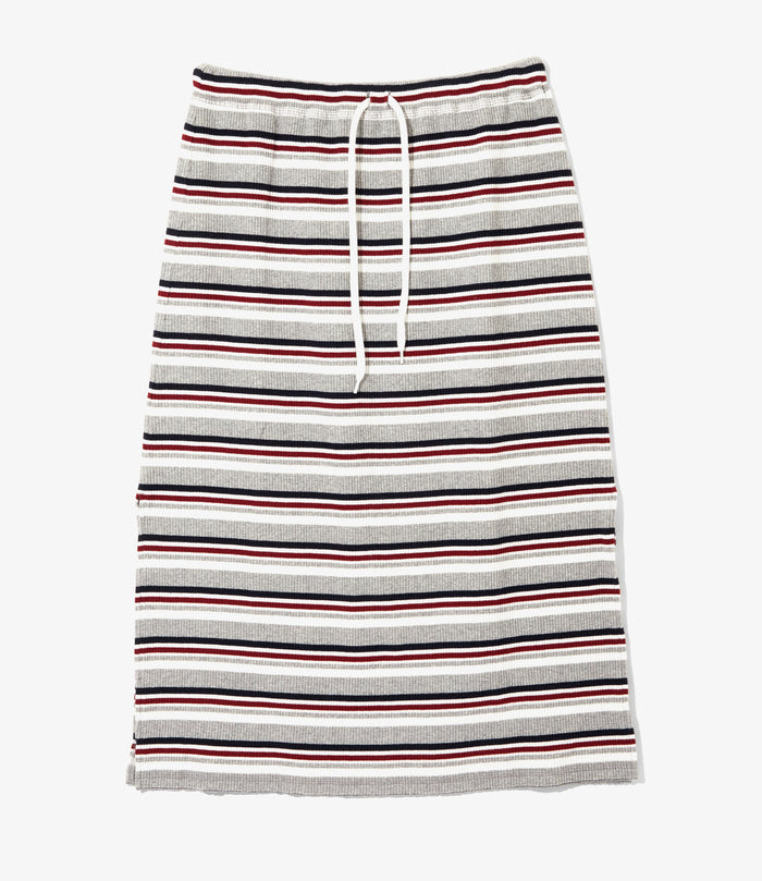 Women's Pencil Skirt - H. Grey - Random Stripe