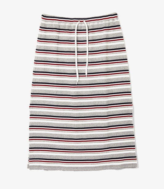 Women's Pencil Skirt - H. Grey - Random Stripe