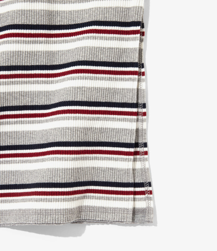 Women's Pencil Skirt - H. Grey - Random Stripe