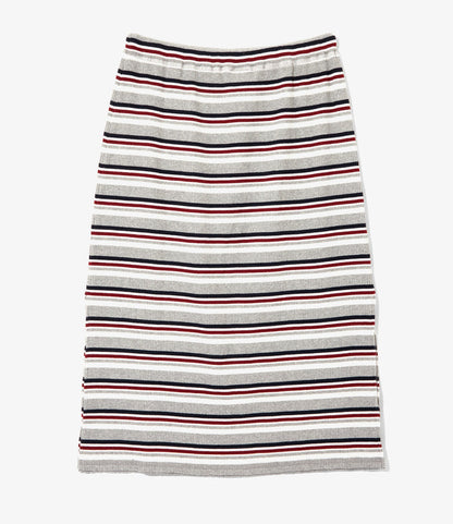 Women's Pencil Skirt - H. Grey - Random Stripe