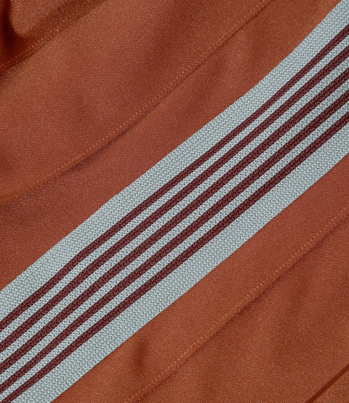 Women's Pleated Track Skirt - Rust - Poly Smooth