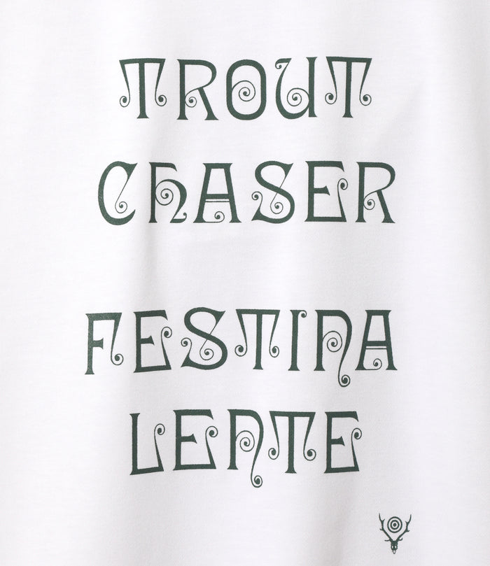 Women's S/S Crew Neck Tee - White - FESTINA LENTE