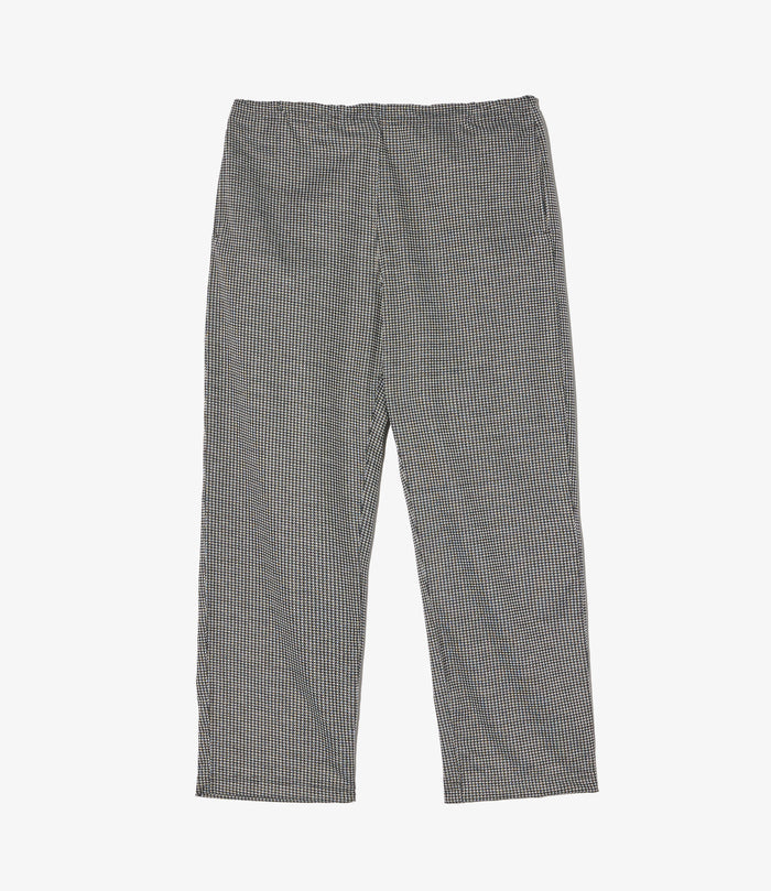Women's STK Pant - Black Polyester Houndstooth Knit Jersey