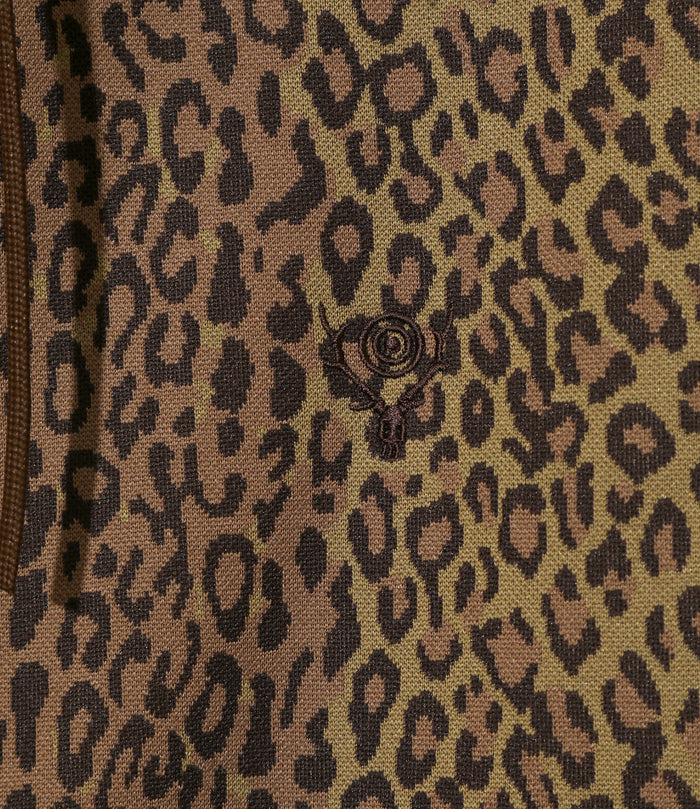 Women's Trainer Hoody - Brown - Poly Jq. / Leopard