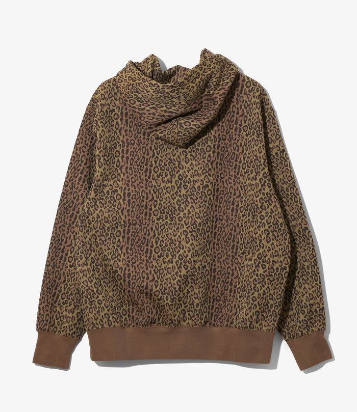 Women's Trainer Hoody - Brown - Poly Jq. / Leopard