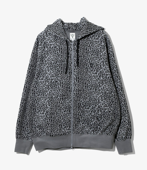 Women's Trainer Hoody - Grey - Poly Jq. / Leopard