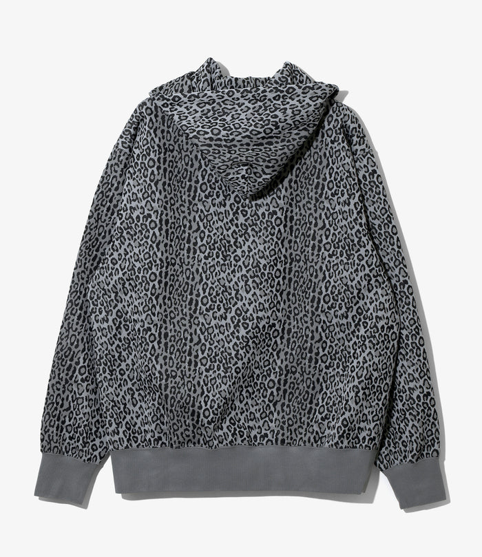 Women's Trainer Hoody - Grey - Poly Jq. / Leopard