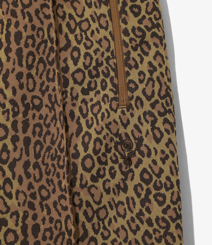 Women's Trainer Pant - Brown - Poly Jq. / Leopard
