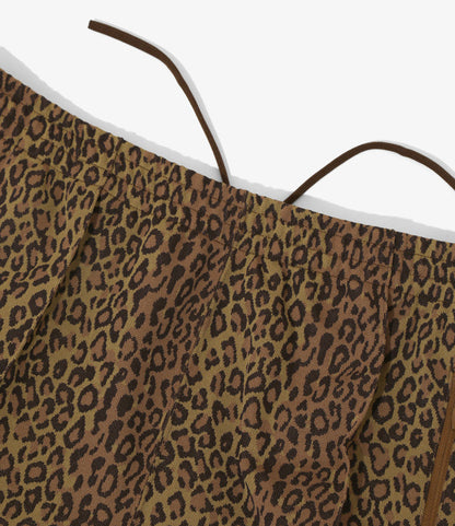 Women's Trainer Pant - Brown - Poly Jq. / Leopard