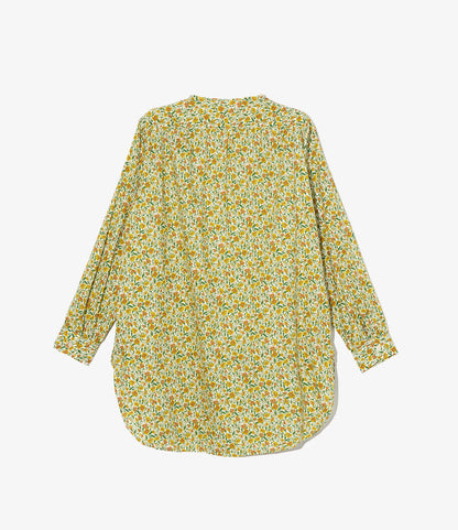 Women's VARI Shirt - Yellow Small Floral Cotton Lawn