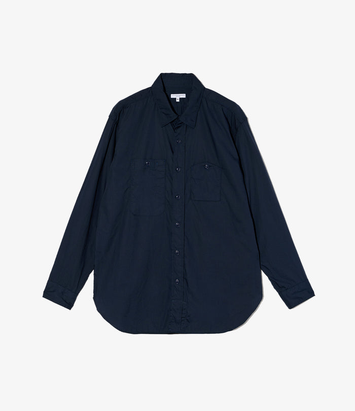 Work Shirt - Dk. Navy Cotton Broadcloth