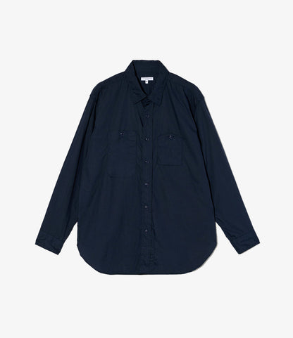 Work Shirt - Dk. Navy Cotton Broadcloth
