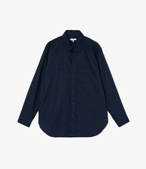 Work Shirt - Dk. Navy Cotton Broadcloth