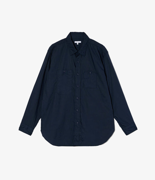 Work Shirt - Dk. Navy Cotton Broadcloth