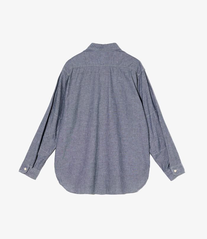 Work Shirt - Grey Cotton Chambray