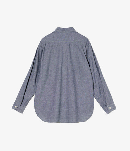 Work Shirt - Grey Cotton Chambray