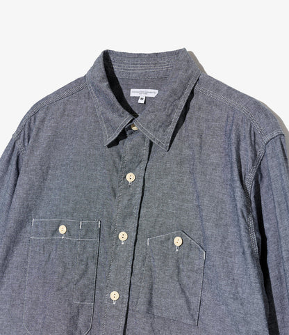 Work Shirt - Grey Cotton Chambray