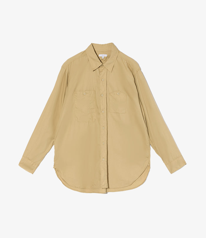 Work Shirt - Tan Superfine Poplin
