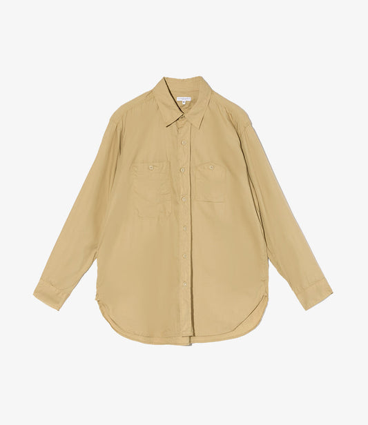 Work Shirt - Tan Superfine Poplin
