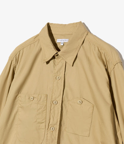 Work Shirt - Tan Superfine Poplin