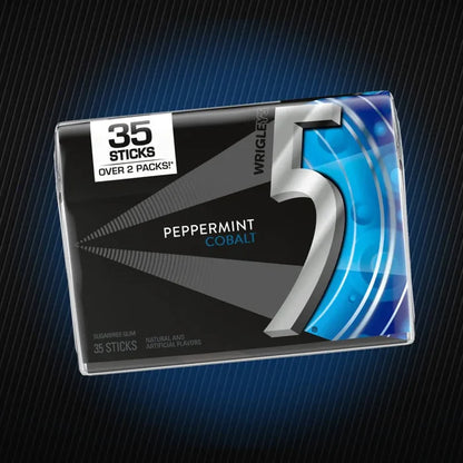 Wrigley 5 Gum Cobalt Mega 35 Stk available at Mexmax INC, ideal for wholesale buyers seeking premium gum.
