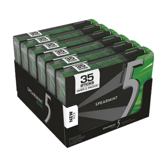 Wrigley 5 Gum Rain Mega 35 Stk available at Mexmax INC, perfect for wholesale buyers seeking premium gum.