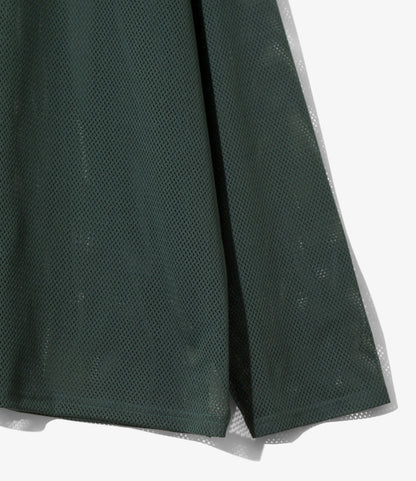Zipped Hoody - Dk.Green - Knit Mesh